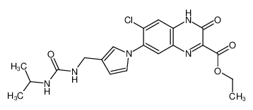 ethyl 6-chloro-7-(3-((3-isopropylureido)methyl)-1H-pyrrol-1-yl)-3-oxo-3,4-dihydroquinoxaline-2-carboxylate CAS:288840-91-5 manufacturer & supplier