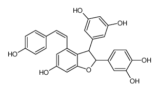 (Z)-4-(3-(3,5-dihydroxyphenyl)-6-hydroxy-4-(4-hydroxystyryl)-2,3-dihydrobenzofuran-2-yl)benzene-1,2-diol CAS:288846-82-2 manufacturer & supplier