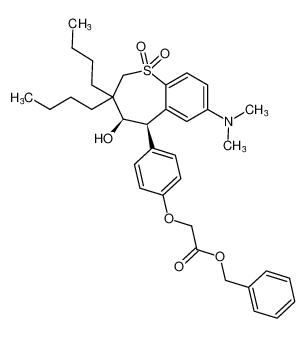 benzyl 2-(4-((4R,5R)-3,3-dibutyl-7-(dimethylamino)-4-hydroxy-1,1-dioxido-2,3,4,5-tetrahydrobenzo[b]thiepin-5-yl)phenoxy)acetate CAS:289038-52-4 manufacturer & supplier