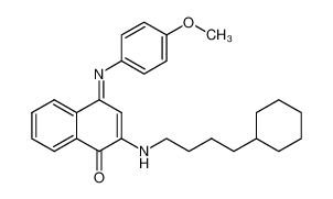 2-(4-Cyclohexyl-butylamino)-4-[(E)-4-methoxy-phenylimino]-4H-naphthalen-1-one CAS:28907-83-7 manufacturer & supplier