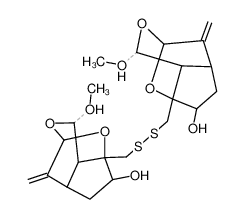 7,7'-(disulfanediylbis(methylene))bis(1-methoxy-4-methyleneoctahydro-3,7-epoxycyclopenta[c]pyran-6-ol) CAS:28908-34-1 manufacturer & supplier