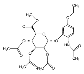 (2S,3S,4S,5R,6R)-3,4,5-Triacetoxy-6-(2-acetylamino-5-ethoxy-phenoxy)-tetrahydro-pyran-2-carboxylic acid methyl ester CAS:28915-78-8 manufacturer & supplier