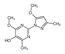 4-methoxy-2-(5-methoxy-3-methyl-pyrazol-1-yl)-6-methyl-pyrimidin-5-ol CAS:28919-02-0 manufacturer & supplier