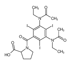 1-[3,5-Bis-(acetyl-ethyl-amino)-2,4,6-triiodo-benzoyl]-pyrrolidine-2-carboxylic acid CAS:28920-87-8 manufacturer & supplier