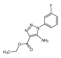 5-amino-1-(3-fluoro-phenyl)-1H-[1,2,3]triazole-4-carboxylic acid ethyl ester CAS:28924-56-3 manufacturer & supplier