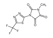 1-methyl-3-(5-trifluoromethyl-[1,3,4]thiadiazol-2-yl)-imidazolidine-2,4,5-trione CAS:28924-65-4 manufacturer & supplier