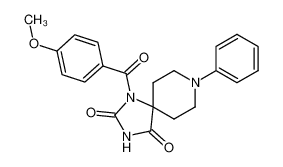 1-(4-methoxy-benzoyl)-8-phenyl-1,3,8-triaza-spiro[4.5]decane-2,4-dione CAS:28937-07-7 manufacturer & supplier