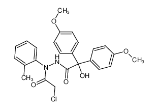 hydroxy-bis-(4-methoxy-phenyl)-acetic acid N'-chloroacetyl-N'-o-tolyl-hydrazide CAS:28942-90-7 manufacturer & supplier