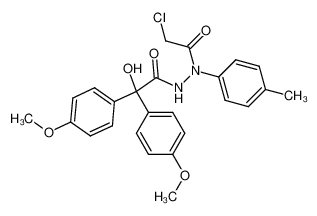 hydroxy-bis-(4-methoxy-phenyl)-acetic acid N'-chloroacetyl-N'-p-tolyl-hydrazide CAS:28943-01-3 manufacturer & supplier