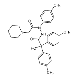 Piperidin-1-yl-acetic acid N'-(2-hydroxy-2,2-di-p-tolyl-acetyl)-N-p-tolyl-hydrazide CAS:28944-43-6 manufacturer & supplier