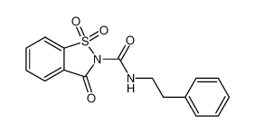 1,1,3-trioxo-1,3-dihydro-1λ6-benzo[d]isothiazole-2-carboxylic acid phenethylamide CAS:28946-12-5 manufacturer & supplier