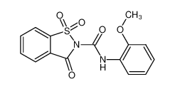 1,1,3-trioxo-1,3-dihydro-1λ6-benzo[d]isothiazole-2-carboxylic acid 2-methoxy-anilide CAS:28946-19-2 manufacturer & supplier