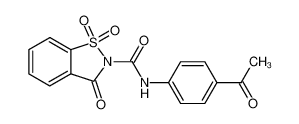 1,1,3-trioxo-1,3-dihydro-1λ6-benzo[d]isothiazole-2-carboxylic acid 4-acetyl-anilide CAS:28946-54-5 manufacturer & supplier