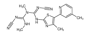 2,4-dicyano-1,3-dimethyl-5-(4-methyl-5-(4-methylpyridin-2-yl)thiazol-2-yl)biguanide CAS:289468-54-8 manufacturer & supplier