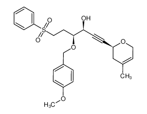 (3S,4S)-6-Benzenesulfonyl-4-(4-methoxy-benzyloxy)-1-((S)-4-methyl-3,6-dihydro-2H-pyran-2-yl)-hex-1-yn-3-ol CAS:289473-04-7 manufacturer & supplier