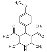 (2,6-dimethyl-4-(4-(methylthio)phenyl)-1,4-dihydropyridine-3,5-diyl)diethanone CAS:289476-98-8 manufacturer & supplier