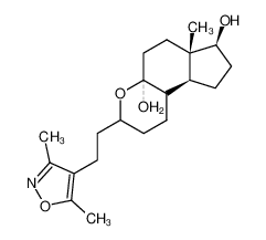 racem. trans-3-(2-(3,5-Dimethyl-isoxazol-4-yl)-aethyl)-4a,7β-dihydroxy-6a-methyl-perhydro-cyclopenta(f)(1)benzopyran CAS:28948-31-4 manufacturer & supplier