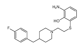 2-amino-6-[2-[4-[(4-fluorophenyl)methyl]piperidin-1-yl]ethylsulfanyl]phenol CAS:289499-50-9 manufacturer & supplier