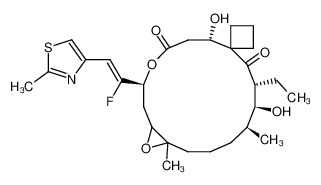 (1S/R,3S(Z),7S,10R,11S,12S,16R/S)-7,11-dihydroxy-3-(1-fluoro-2-(2-methyl-4-thiazolyl)ethenyl)-8,8-(1,3-trimethylen)-12,16-dimethyl-10-ethyl-4,17-dioxabicyclo[14.1.0]heptadecane-5,9-dione CAS:289502-86-9 manufacturer & supplier