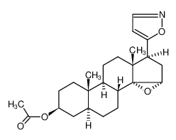 3β-acetoxy-14,15α-epoxy-17β-isoxazol-5-yl-(5α)-androstane CAS:28955-89-7 manufacturer & supplier