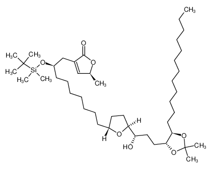 (4R,12R,15S,16S,19R,20R,34S)-4-O-(tert-butyldimethylsilyl)-19,20-O-isopropylidenemuricatetrocin CAS:289635-80-9 manufacturer & supplier