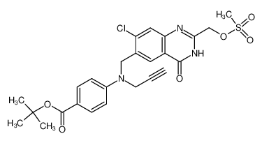 tert-butyl 4-[N-[7-chloro-2-methanesulfonyloxymethyl-4-oxo-3,4-dihydroxyquinazolin-6-ylmethyl]-N-(prop-2-ynyl)amino]benzoate CAS:289687-03-2 manufacturer & supplier