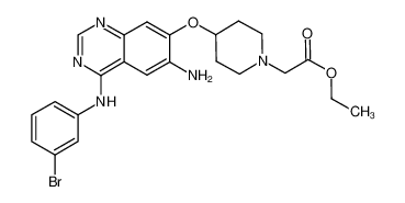 6-amino-4-[(3-bromophenyl)amino]-7-({1-[(ethoxycarbonyl)methyl]-piperidin-4-yl}oxy)-quinazoline CAS:289700-78-3 manufacturer & supplier