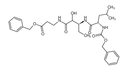 3-[(S)-3-((S)-2-Benzyloxycarbonylamino-4-methyl-pentanoylamino)-2-hydroxy-pentanoylamino]-propionic acid benzyl ester CAS:289708-18-5 manufacturer & supplier