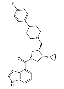 1-(4-Indolecarbonyl)-3-(R)-(4-(4-fluorophenyl)piperidinylmethyl)-4-(S)-(cyclopropyl)pyrrolidine CAS:289724-92-1 manufacturer & supplier