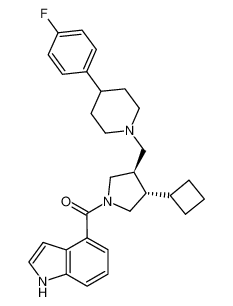 1-(4-Indolecarbonyl)-3-(R)-(4-(4-fluorophenyl)piperidinylmethyl)-4-(S)-(cyclobutyl)pyrrolidine CAS:289725-08-2 manufacturer & supplier