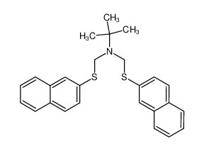 tert-Butyl-bis-(naphthalen-2-ylsulfanylmethyl)-amine CAS:28981-24-0 manufacturer & supplier