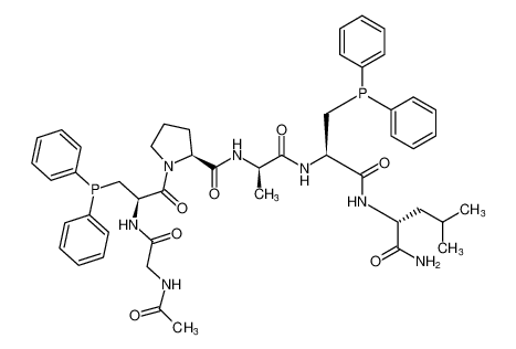 D-Leucinamide,N-acetylglycyl-3-(diphenylphosphino)-L-alanyl-L-prolyl-D-alanyl-3-(diphenylphosphino)-L-alanyl- CAS:289898-79-9 manufacturer & supplier