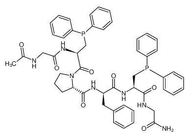 (S)-1-((R)-2-(2-acetamidoacetamido)-3-(diphenylphosphaneyl)propanoyl)-N-((R)-1-(((R)-1-((2-amino-2-oxoethyl)amino)-3-(diphenylphosphaneyl)-1-oxopropan-2-yl)amino)-1-oxo-3-phenylpropan-2-yl)pyrrolidine-2-carboxamide CAS:289899-44-1 manufactur