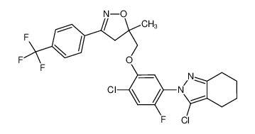 3-chloro-2-[4-chloro-5-(3-(4-trifluoromethylphenyl)-5-methylisoxazolin-5-yl)methyloxy-2-fluorophenyl]-4,5,6,7-tetrahydro-2H-indazole CAS:289916-36-5 manufacturer & supplier