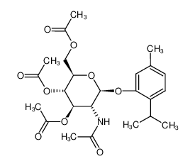 Acetic acid (2R,3S,4R,5R,6S)-3-acetoxy-2-acetoxymethyl-5-acetylamino-6-(2-isopropyl-5-methyl-phenoxy)-tetrahydro-pyran-4-yl ester CAS:28993-87-5 manufacturer & supplier