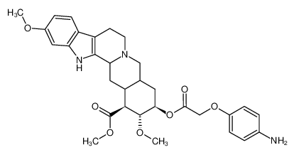 18-[(4-amino-phenoxy)-acetoxy]-11,17-dimethoxy-yohimbane-16-carboxylic acid methyl ester CAS:2901-53-3 manufacturer & supplier