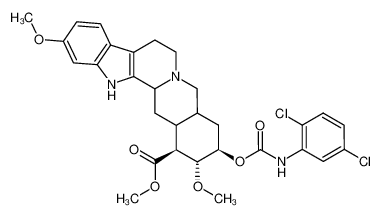 18-(2,5-dichloro-phenylcarbamoyloxy)-11,17-dimethoxy-yohimbane-16-carboxylic acid methyl ester CAS:2901-69-1 manufacturer & supplier