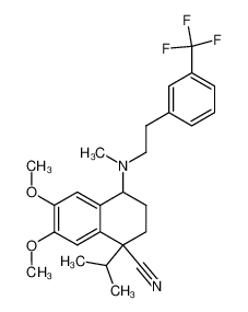 1-Isopropyl-6,7-dimethoxy-4-{methyl-[2-(3-trifluoromethyl-phenyl)-ethyl]-amino}-1,2,3,4-tetrahydro-naphthalene-1-carbonitrile CAS:29026-38-8 manufacturer & supplier