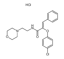 (E)-2-(4-Chloro-phenoxy)-N-(2-morpholin-4-yl-ethyl)-3-phenyl-acrylamide; hydrochloride CAS:29029-38-7 manufacturer & supplier