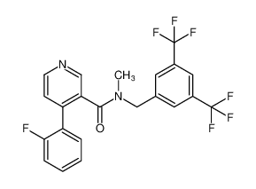 N-(3,5-bis(trifluoromethyl)benzyl)-4-(2-fluorophenyl)-N-methylnicotinamide CAS:290296-44-5 manufacturer & supplier