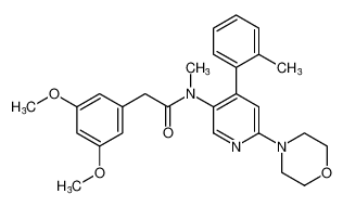 2-(3,5-dimethoxyphenyl)-N-methyl-N-(6-morpholino-4-(o-tolyl)pyridin-3-yl)acetamide CAS:290296-76-3 manufacturer & supplier