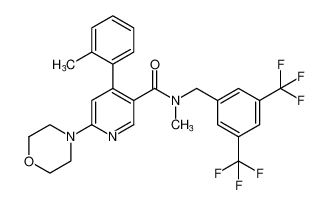 N-(3,5-bis(trifluoromethyl)benzyl)-N-methyl-6-morpholino-4-(o-tolyl)nicotinamide CAS:290296-89-8 manufacturer & supplier