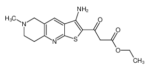 ethyl 3-(3-amino-6-methyl-5,6,7,8-tetrahydrothieno[2,3-b]-1,6-naphthyridin-2-yl)-3-oxopropionate CAS:290299-81-9 manufacturer & supplier