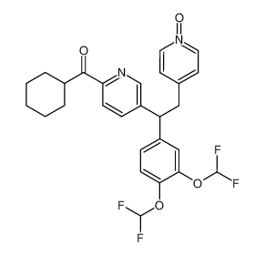 {5-[1-(3,4-Bis-difluoromethoxy-phenyl)-2-(1-oxy-pyridin-4-yl)-ethyl]-pyridin-2-yl}-cyclohexyl-methanone CAS:290307-04-9 manufacturer & supplier