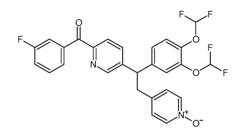 4-(2-(3,4-bis(difluoromethoxy)phenyl)-2-(6-(3-fluorobenzoyl)pyridin-3-yl)ethyl)pyridine 1-oxide CAS:290307-15-2 manufacturer & supplier