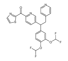 {5-[1-(3,4-Bis-difluoromethoxy-phenyl)-2-pyridin-4-yl-ethyl]-pyridin-2-yl}-thiazol-2-yl-methanone CAS:290307-25-4 manufacturer & supplier