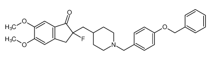 2-((1-(4-(benzyloxy)benzyl)piperidin-4-yl)methyl)-2-fluoro-5,6-dimethoxy-2,3-dihydro-1H-inden-1-one CAS:290308-90-6 manufacturer & supplier