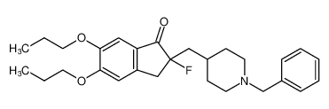 2-((1-benzylpiperidin-4-yl)methyl)-2-fluoro-5,6-dipropoxy-2,3-dihydro-1H-inden-1-one CAS:290309-08-9 manufacturer & supplier