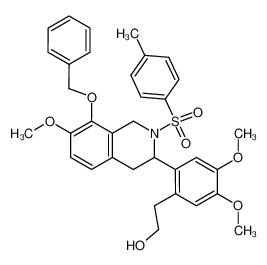 2-[2-[8-benzyloxy-7-methoxy-2-(toluene-4-sulfonyl)-1,2,3,4-tetrahydroisoquinolin-3-yl]-4,5-dimethoxyphenyl]-ethanol CAS:290309-72-7 manufacturer & supplier