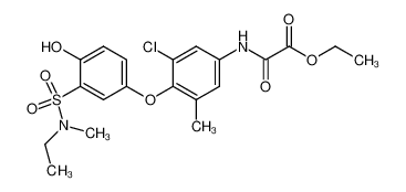 N-{3-chloro-4-[3-(ethyl-methyl-sulfamoyl)-4-hydroxy-phenoxy]-5-methyl-phenyl}-oxamic acid ethyl ester CAS:290349-55-2 manufacturer & supplier